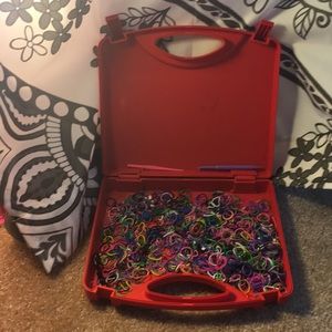 loom bands with 2 hooks